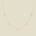September CZ Birth Flower Station Necklace