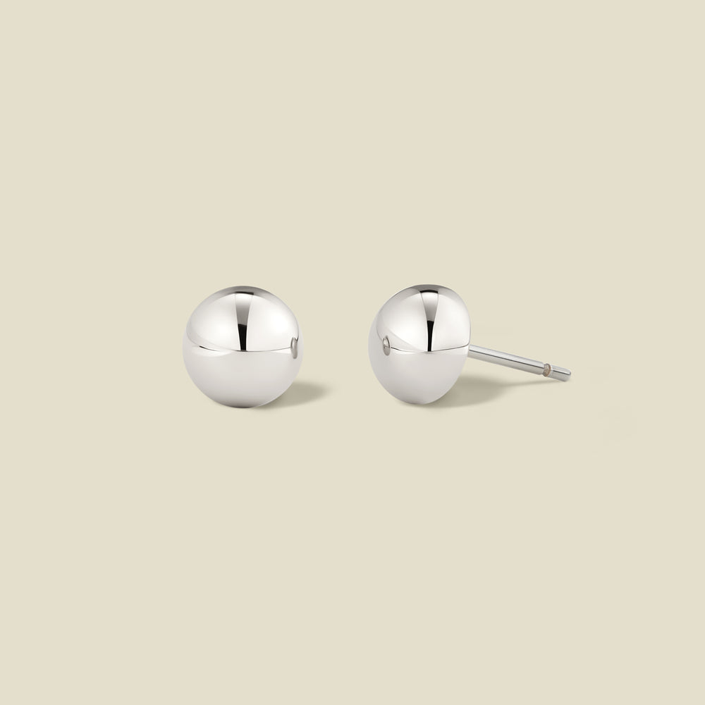 Sol Button Stud Earrings | Final Sale
