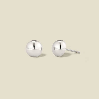 Sol Button Stud Earrings | Final Sale
