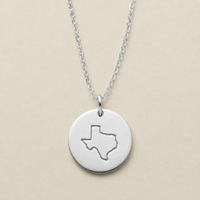 State Disc Necklace