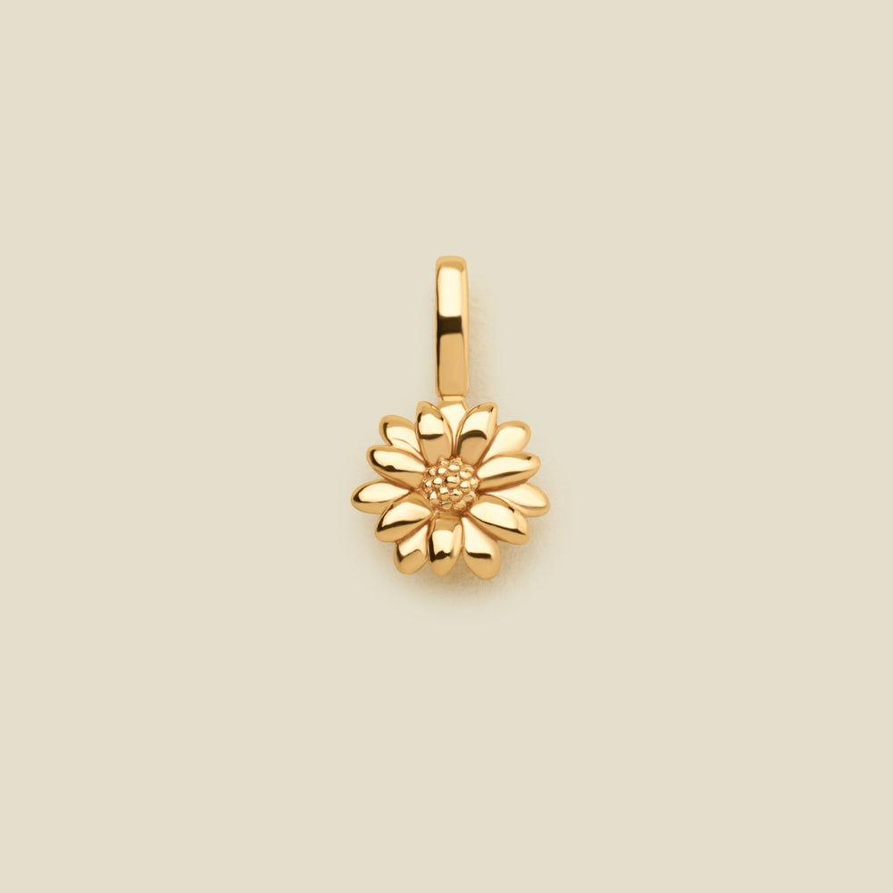April Birth Flower Charm Gold Vermeil Add Ons