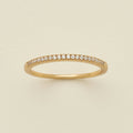 April Birthstone Stacking Ring Gold Vermeil / 5 Ring