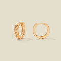 Aquarius Huggie Hoop Earrings Gold Vermeil Earring