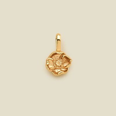 August Birth Flower Charm Gold Vermeil Add Ons