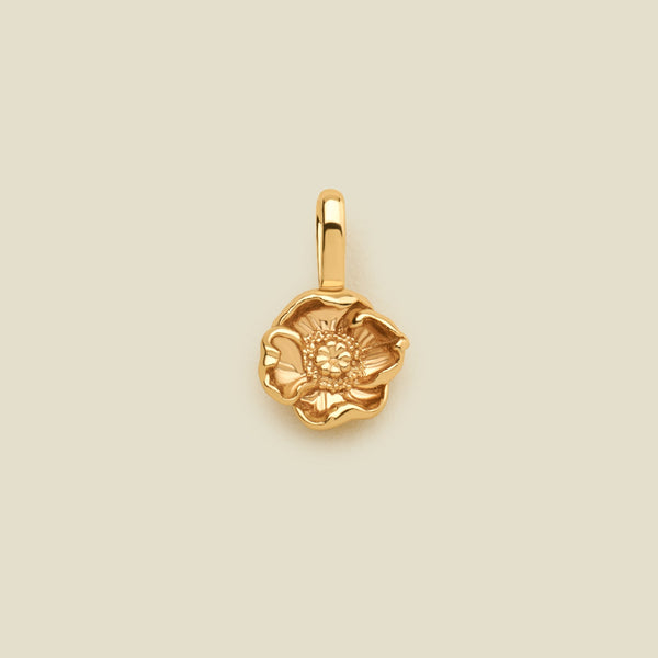 August Birth Flower Charm Gold Vermeil Add Ons