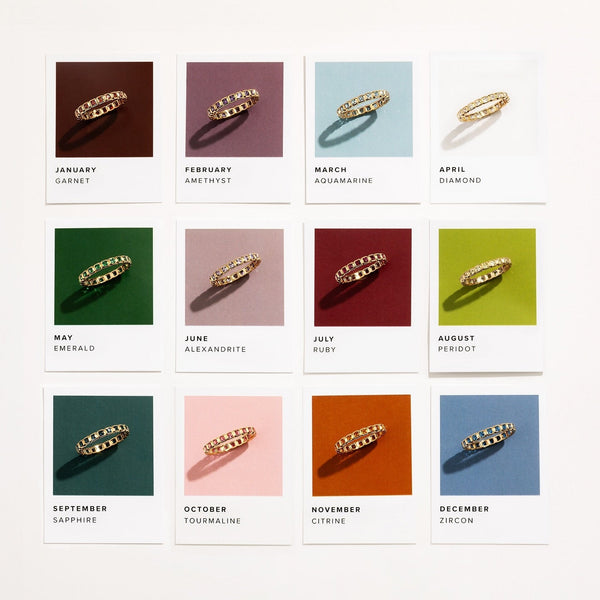 August Birthstone Eternity Ring Ring