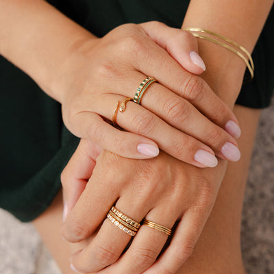 August Birthstone Eternity Ring Ring