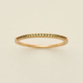 August Birthstone Stacking Ring Gold Vermeil / 5 Ring