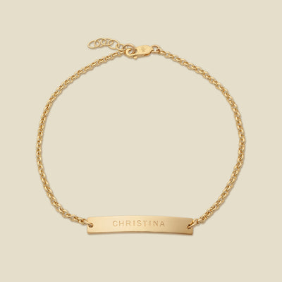 Bar Bracelet Gold Filled / 1.25" / 6" Bracelet