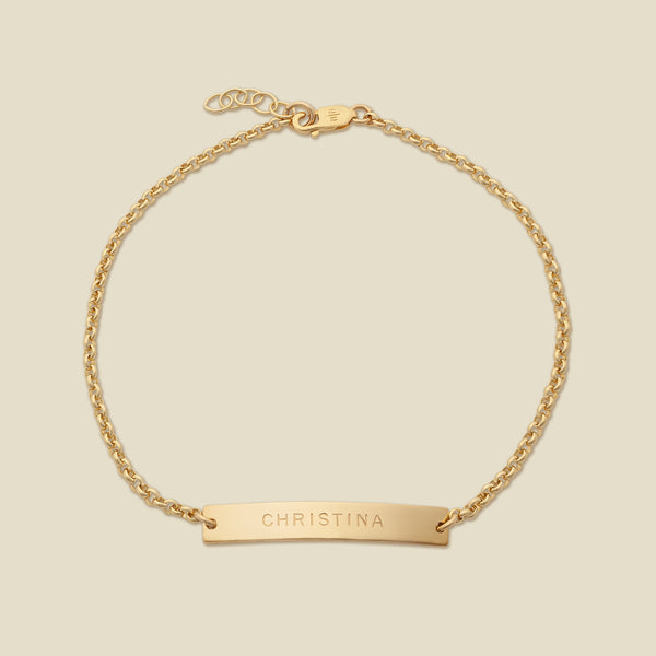 Bar Bracelet Gold Filled / 1.25" / 6" Bracelet