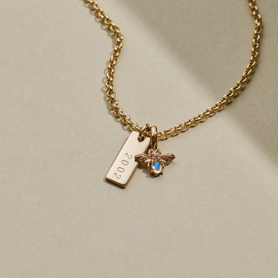 Bee Gemstone Charm Gold Vermeil Add Ons