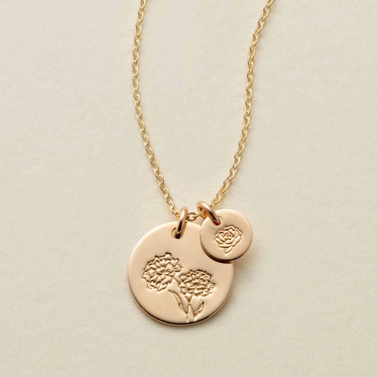 Big & Little Blooms Disc Necklace