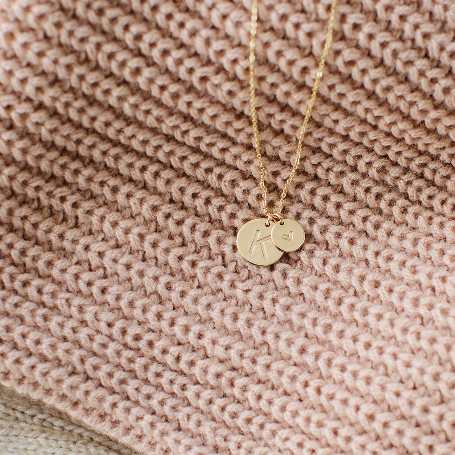 9ct Gold 15x16mm round Good Luck spinning Disc Pendant with a 0.6mm wide  curb Chain - Handmade Jewellery from British Jewellery Workshops