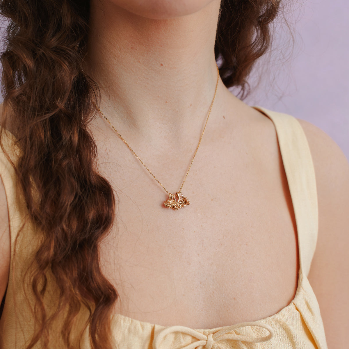 Birth Flower Charm Stacker Necklace – Made By Mary