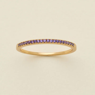 Birthstone Stacking Ring February