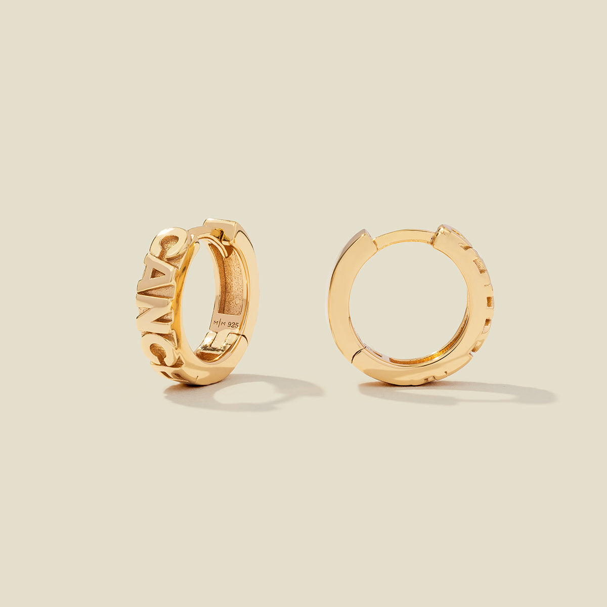 Cancer Huggie Hoop Earrings Final Sale