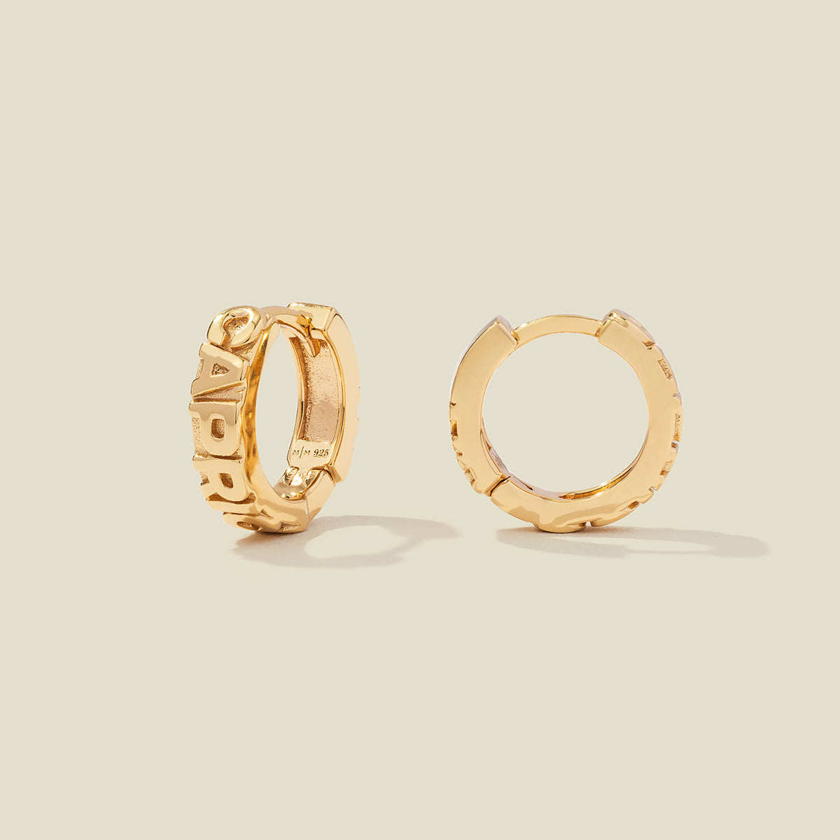 Capricorn Huggie Hoop Earrings Final Sale