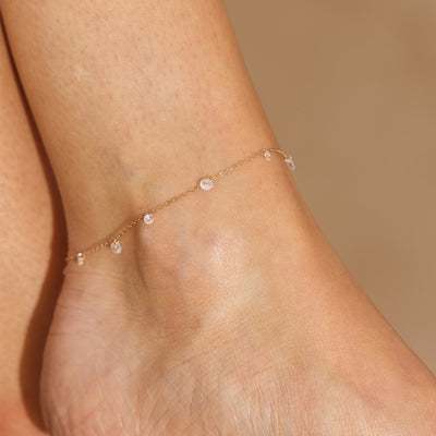 Dew Drop Floating Anklet