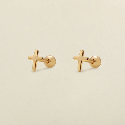 Cross Stud Earrings Earring