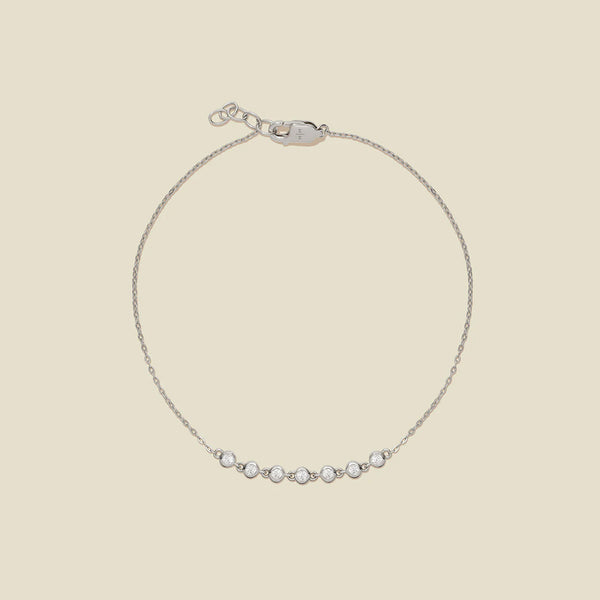CZ Poppy Bracelet Silver / 6" Bracelet