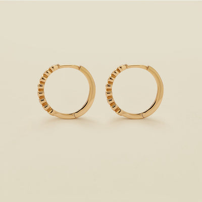 CZ Poppy Hoop Earrings Earring