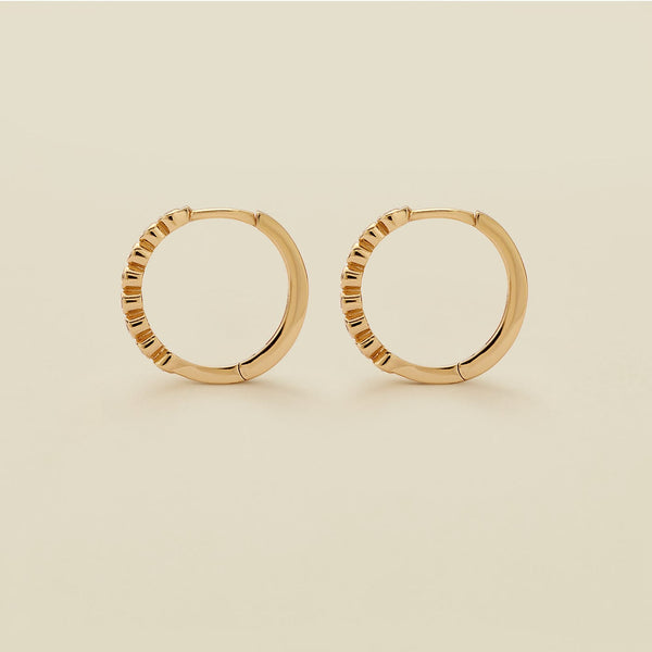 CZ Poppy Hoop Earrings Earring