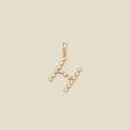 CZ Poppy Initial H Charm Gold Vermeil Add Ons