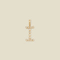 CZ Poppy Initial I Charm Gold Vermeil Add Ons