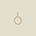 CZ Poppy Initial O Charm Gold Vermeil Add Ons
