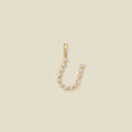 CZ Poppy Initial U Charm Gold Vermeil Add Ons