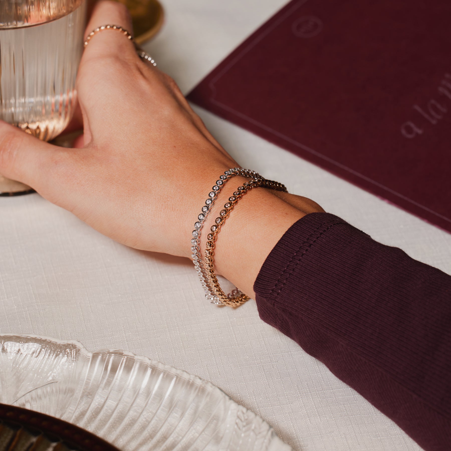 Poppy Cubic Zirconia Tennis Bracelet | Made By Mary