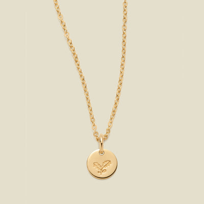 December Birth Flower Necklace Gold Filled / 1/4" / 16"-18" Necklace
