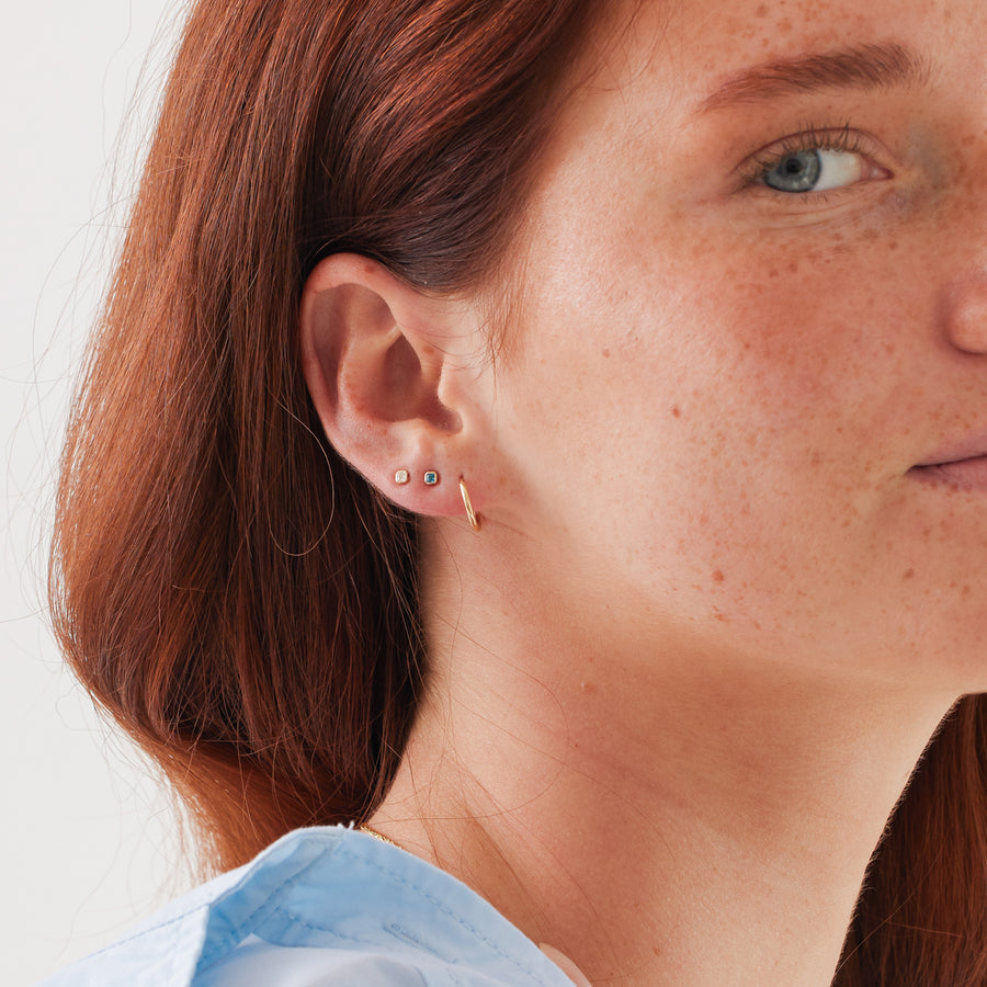 December Birthstone Stud Earrings Lifestyle