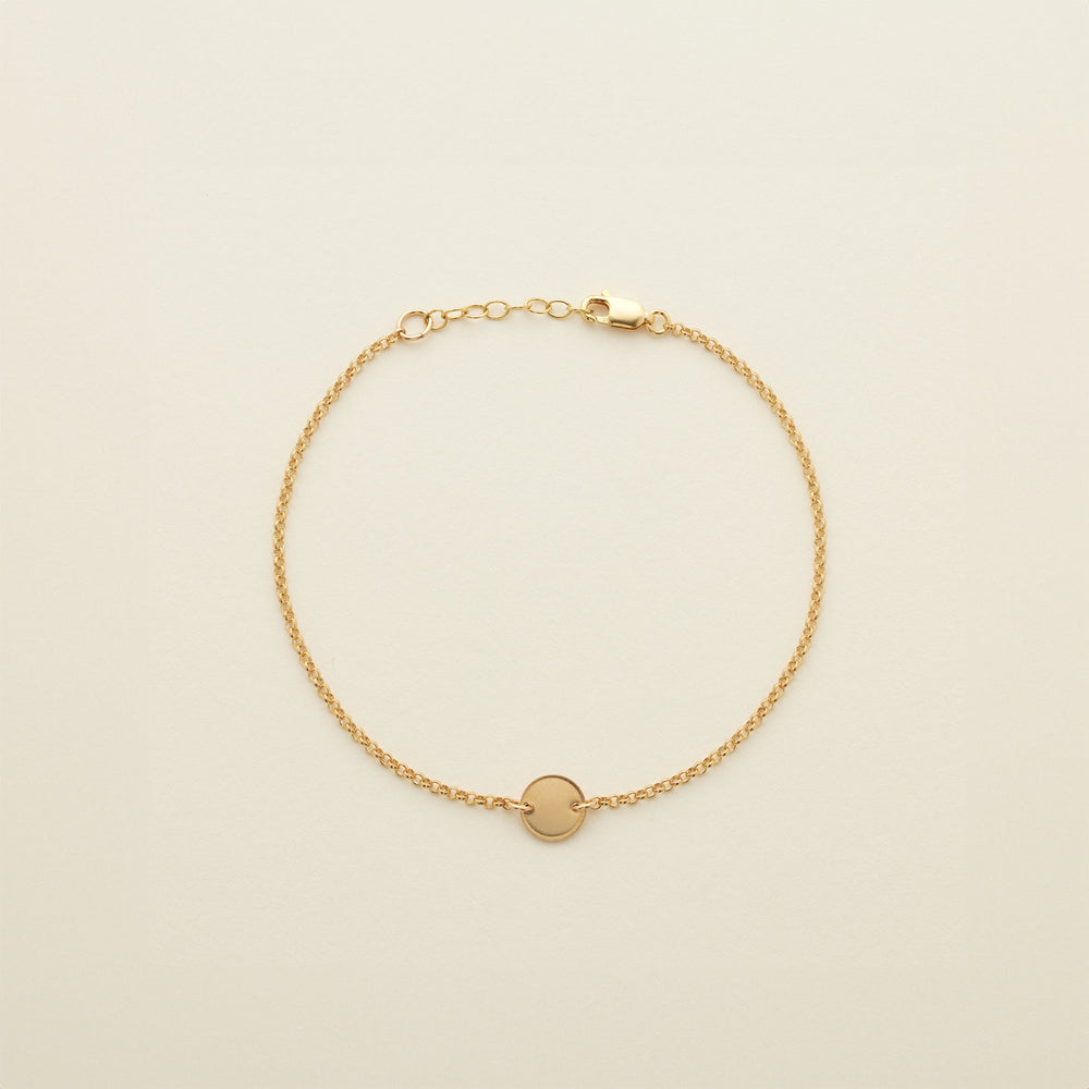 Disc Anklet Gold Filled / 8" Anklet