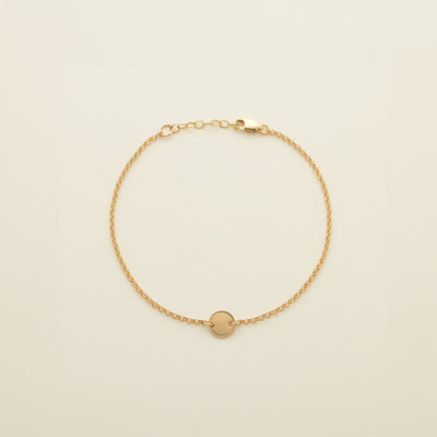 Disc Anklet Gold Filled / 8" Anklet