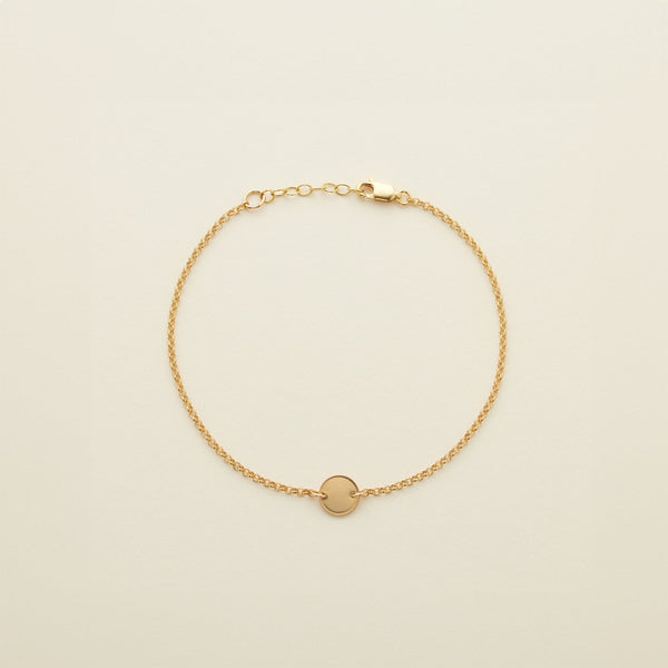 Disc Anklet Gold Filled / 8" Anklet