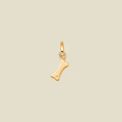 Dog Bone Charm Gold Vermeil Add Ons