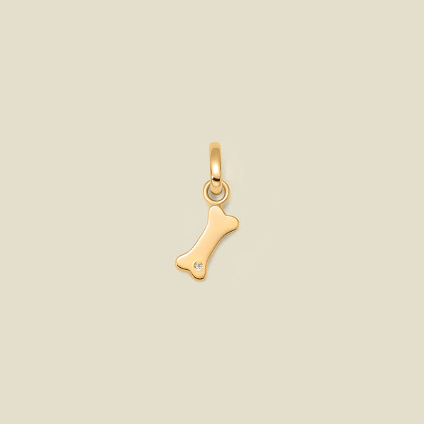 Dog Bone Charm Gold Vermeil Add Ons