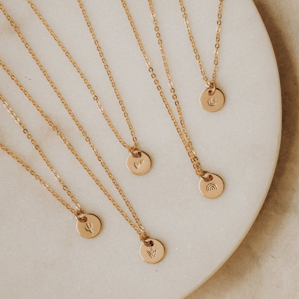 Evie Charm Stacker Disc Necklace Necklace