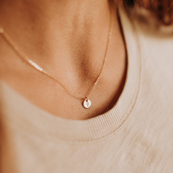 Evie Charm Stacker Disc Necklace Necklace