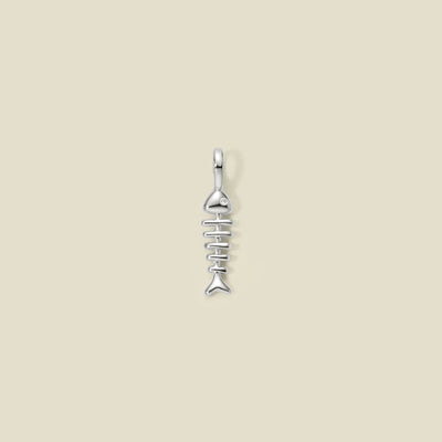 Fishbone Charm Silver Add Ons