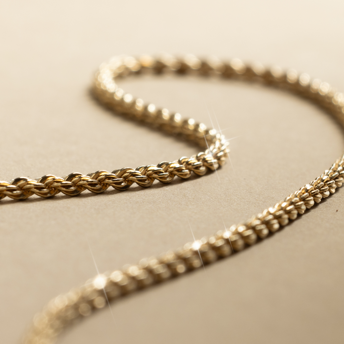 アクセサリー OX JEWELRY French Rope Chain Necklace Rope Chain Necklace | Made By Mary