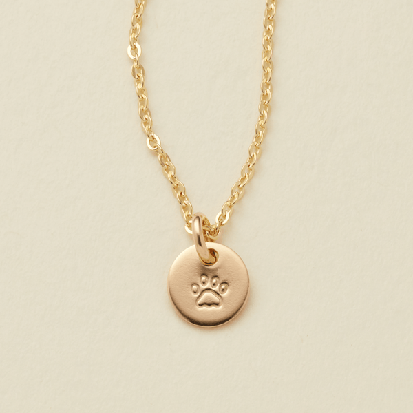 Fur Baby Necklace - 1/4" Disc Necklace Necklace