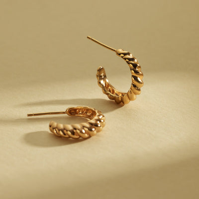 Gloss Croissant Hoop Earrings Earring