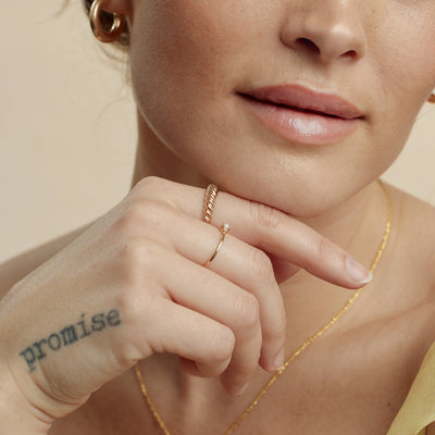 Gloss Croissant Ring Ring