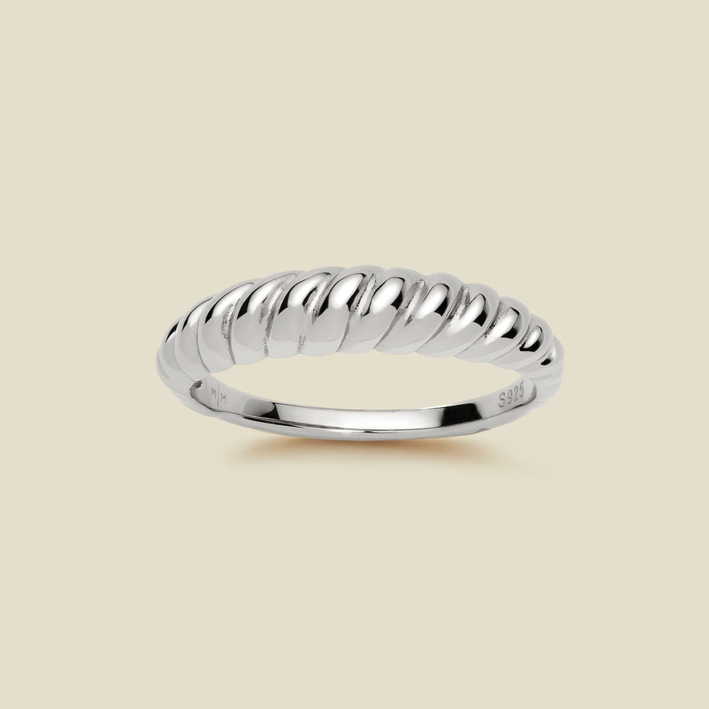 Gloss Croissant Ring Silver / 5 Ring