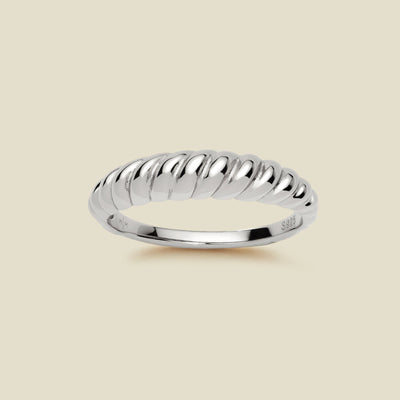 Gloss Croissant Ring Silver / 5 Ring