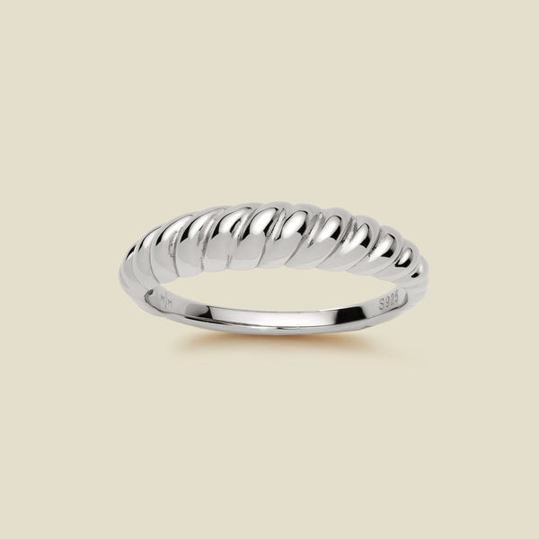Gloss Croissant Ring Silver / 5 Ring