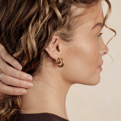 Gloss Hoop Earrings Earring