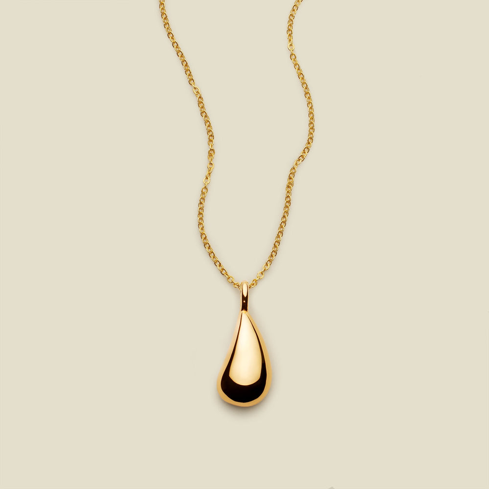 Gloss Pendant Necklace Gold Vermeil Necklace